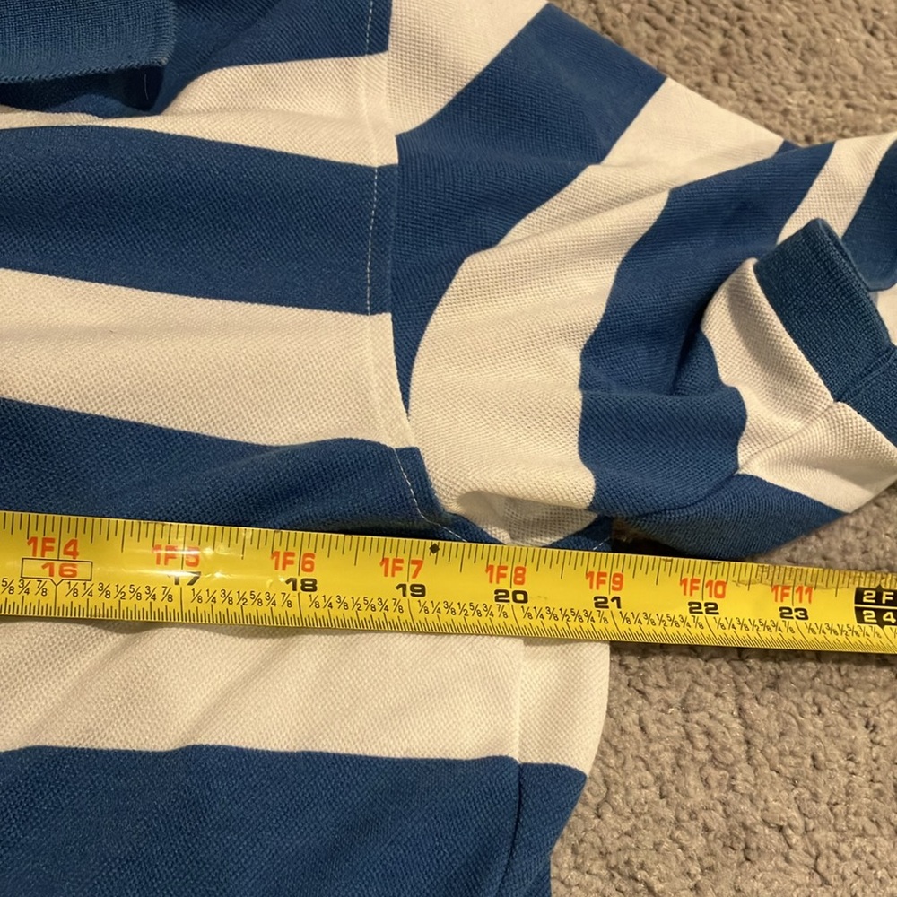 Uniqlo Brand - Blue and White Striped Shirt - Picture 8 of 8